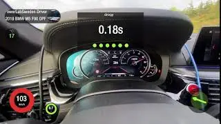 BMW M5 F90 Competition OPF - PWR Stage 1 100-200 kph Dragy GPS