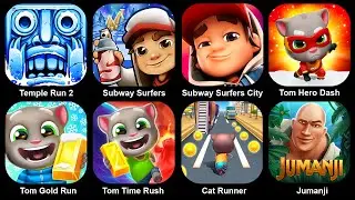 Temple Run2,Subway Surf,Subway Surf City,Tom Hero Dash,Tom Gold Run,Tom Time Rush,Cat Runner,Jumanji