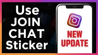 How to Use JOIN CHAT Sticker - New Update