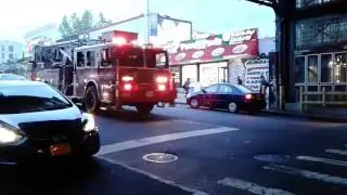 FDNY Engine 81 & Tower Ladder 46 Responding (Both spares)