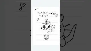 your best friend meets your magic sketchbook #digitaldoodle #cats  #digitalart #doodles #blowup