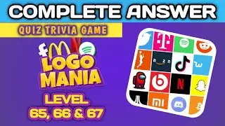Logo Mania: Quiz trivia Game, level 65,66&67 complete answer @brainitquizzes  #logomania
