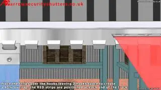How To Install a Hook On Soffit PVC Strip Curtain - How To Measure And Fit