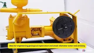 BW160 Mud Pump: Reliable & Portable Drilling Companion for Exploration! 🚀⛏️#FineDrill