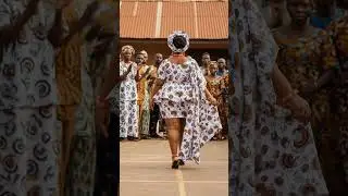 Plus Size African Queen in Stunning Ankara Dress at Village Fashion Show! #africa #africanfashion