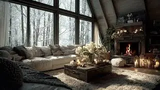 Snowfall And Fireplace Piano For Deep Sleep Cozy Nights And Mental Calm