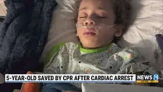 5-year-old saved by CPR after cardiac arrest