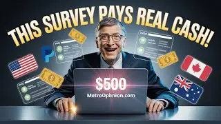 Зарабатывайте до 100 долларов ежедневно, заполняя опросы MetroOpinion | Зарабатывайте деньги онла...
