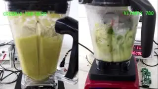 Greenis FGR-8830 Vs Vitamix 780, smoothie program comparison