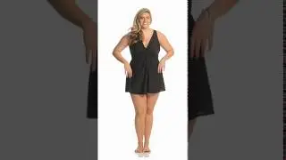 Miraclesuit Women's Plus Size Solid Must Have Marais Swim Dress | SwimOutlet.com