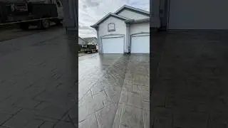Stamped Driveway Repair And Re-Seal #stampedconcrete #concrete #nextlevel #yxe #yxebusiness