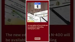 #Alert- The new edition of Form N-400 will be available for online filing starting April 1, 2024.