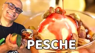 PESCHE CARAMELLATE col gelato ricetta pesche caramellate