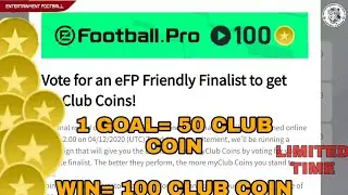 GET UPTO 400 CLUB COINS PES 2020 || JUST BY VOTING ||