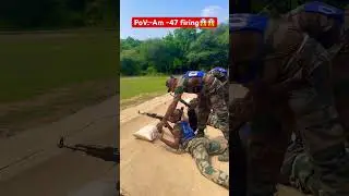 PoV:-Ak-47 firing🔥😱💥 commando training 💥🔥 #shorts #youtube #trending #viral