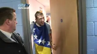 CITY CHAMPIONS Dzeko's Joy