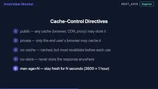 Cache-Control Header Explained | REST API Interview