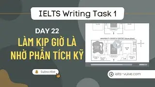 Làm kịp giờ là nhờ phân tích kỹ | IELTS Writing Task 1 | DAY 22