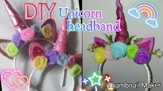 Diy unicorn headband || how to make a unicorn headband for your unicorn tutu dress