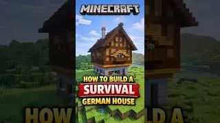 Minecraft: How To Build A Survival German House #minecraft #minecraftsurvival #minecrafttutorial