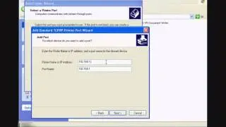 Setup Network Printer on Windows XP