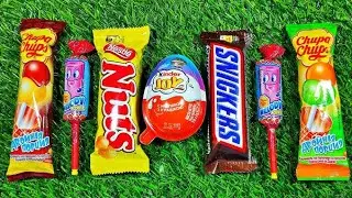 Satisfying video Asmr lollipops candy and chocolate gummy candy unboxing video Asmr...