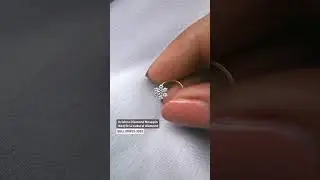 Floral Style Screw Natural Diamond Nose Pin #nosejewellery #goldjewelry #nosepiercing #nosepins