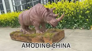 Hyper-Realistic Rhino Model Transforms Any Venue! (Theme Park & Commercial Must-Have)