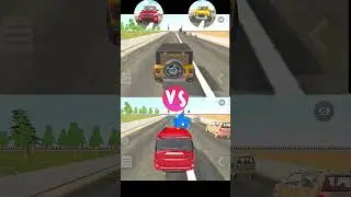Indian theft auto simulator 💥 scorpio VS Thar 🤯 #gaming #shorts