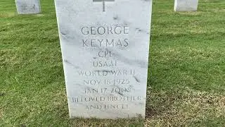Gravesite of George Keymas #actor #ww2veteran #famousgrave  #georgekeymas