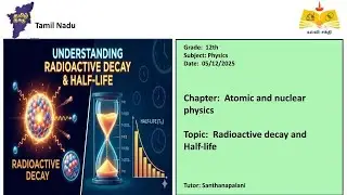 (12th Sankara Physics TN)Radioactive Decay and Half-Life