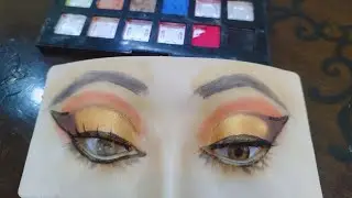 Double cut crease step by step kese karein|Eye makeup practice dummy board|
