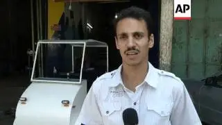 Taxi driver engineers first electric vehicle in Gaza to combat fuel shortage