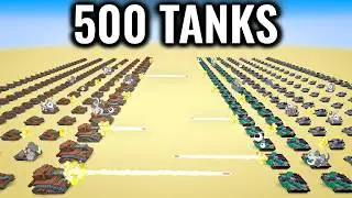 The Biggest TANK BATTLE in Minecraft part 2