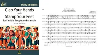 [FlexSax] Clap Your Hands and Stamp Your Feet by Dizzy Stratford for Fexible Saxophone Ensemble