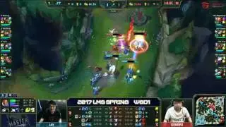 LMS highlights 2017  HKE  vs JT week 8 day 1 職業聯賽