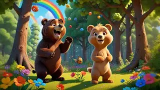 Three Fuzzy Bears Eat Some Honey | Cute Nursery Rhyme for Kids | Counting and Nature Song