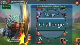 Lords Mobile Barbaric Journey Limited Challenge Compilation Stage 4