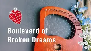 Green Day - Boulevard Of Broken Dreams | EASY Lyre Harp