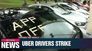 Uber drivers around world protest rideshare company's IPO