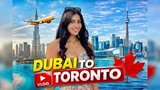 Two Worlds, One Trip: Dubai 🇦🇪 to Toronto 🇨🇦 emirates airlines |Canada #ayrabansal #dubailife 