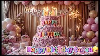 Happy birthday song 🎶 #happybirthday🥳 #birthdaybliss🤲 #cake 🎂
