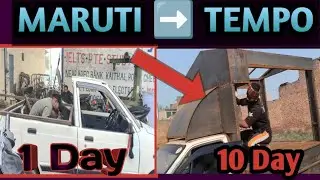 Maruti 800 Modified into Tempo | Full Body Painting 🎨 | Part 6.      #maruti800 #viralvideo 