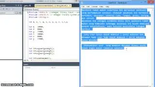 Aplikasi Rumah Makan Sederhana include array, string, dan struct)