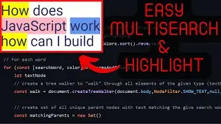 Multisearch and Highlight | I Can Code That! (JavaScript)