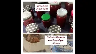 Zwetschgen Marmelade & Falscher Amaretto aus Zwetschgen Kernen
