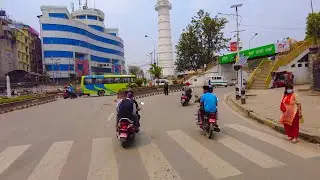 Kathmandu City Driving Tour 2022 | Virtual Driving Tour Nepal | Binaural road Sounds | ASMR