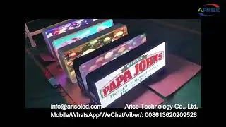 Wifi USB 4G Control Car Roof Moving Double Sided Taxi Top Led Display Screen Outdoor Taxi Roof LED D