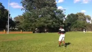 Deandre Scott catching punts