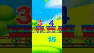 Missing Number [ 6 ] Number123 With Train Learning for Kids #123 #number#kids#viral #shorts#trending